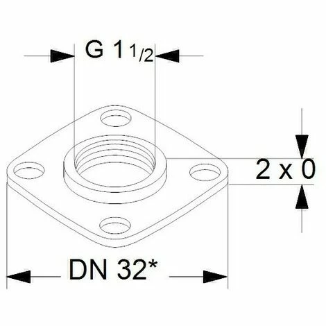 GRUNDFOS Ausgleichsstück A 16, R 11/2", DN 32 GRUNDFOS # 535055 Je Satz 2 GRUNDFOS Ausgleichsstück A 16, R 11/2", DN 32 GRUNDFOS # 535055 Je Satz – Bild 2