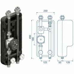 Pumpengruppe Für Heizung Grundfos Pumpe 1"Hocheffizienzpumpe 25/70 Hocheffizienzpumpe Dämmschalen 5 Pumpengruppe Für Heizung Grundfos Pumpe 1"Hocheffizienzpumpe 25/70 Hocheffizienzpumpe Dämmschalen -GRUNDFOS Shop 52104033 3